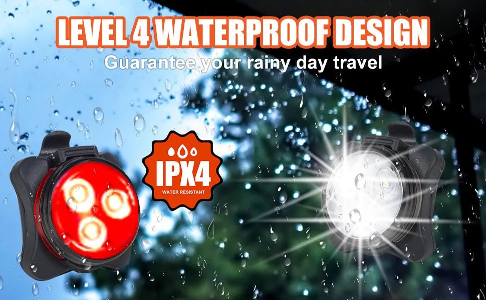 Versatile USB Rechargeable Safety Lights –Keep them Safe in Countries Without Street Lights.