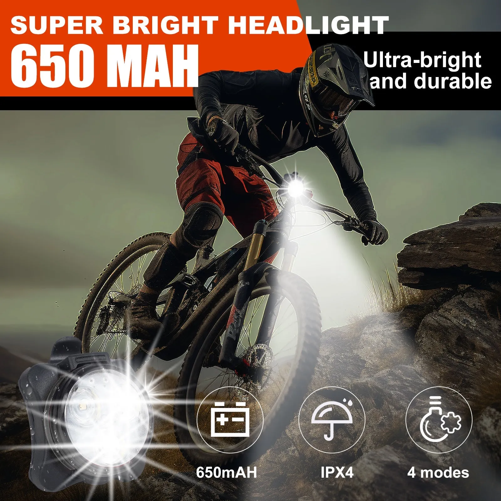 Versatile USB Rechargeable Safety Lights –Keep them Safe in Countries Without Street Lights.