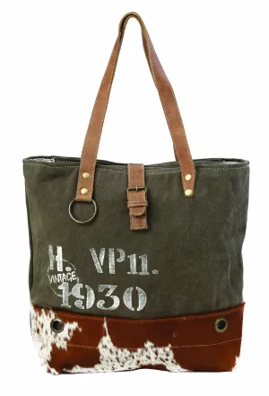 Vintage 1930 Canvas Tote Bag