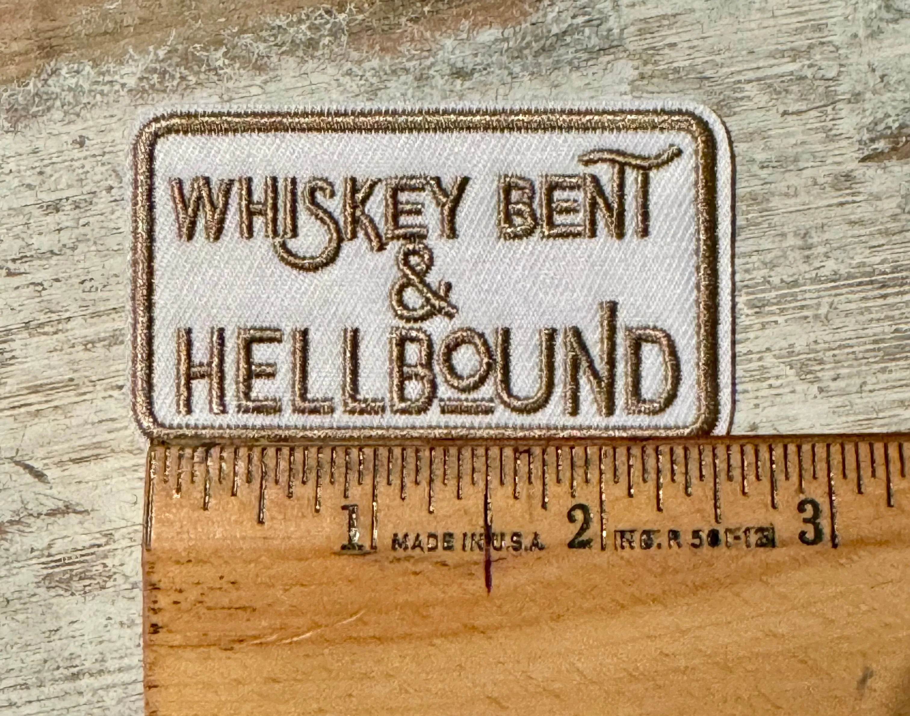 Whiskey Iron On Patches