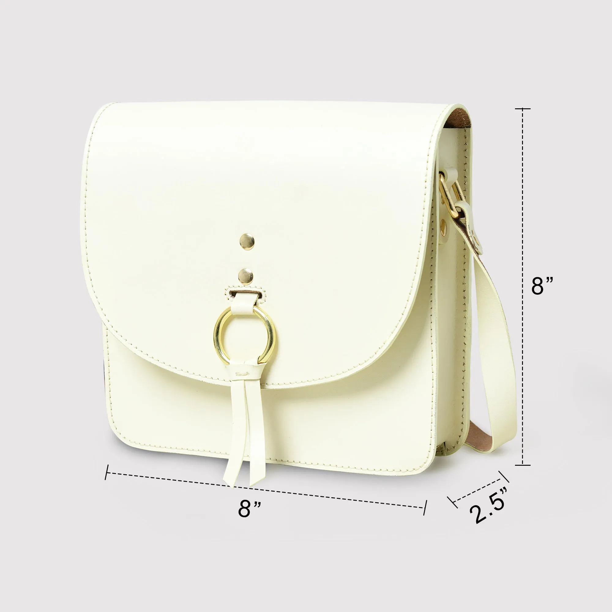 White Elegance Crossbody Sling Bag