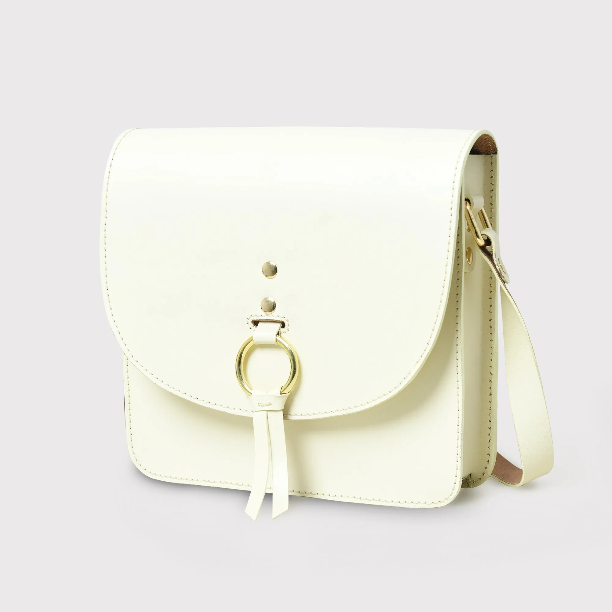 White Elegance Crossbody Sling Bag