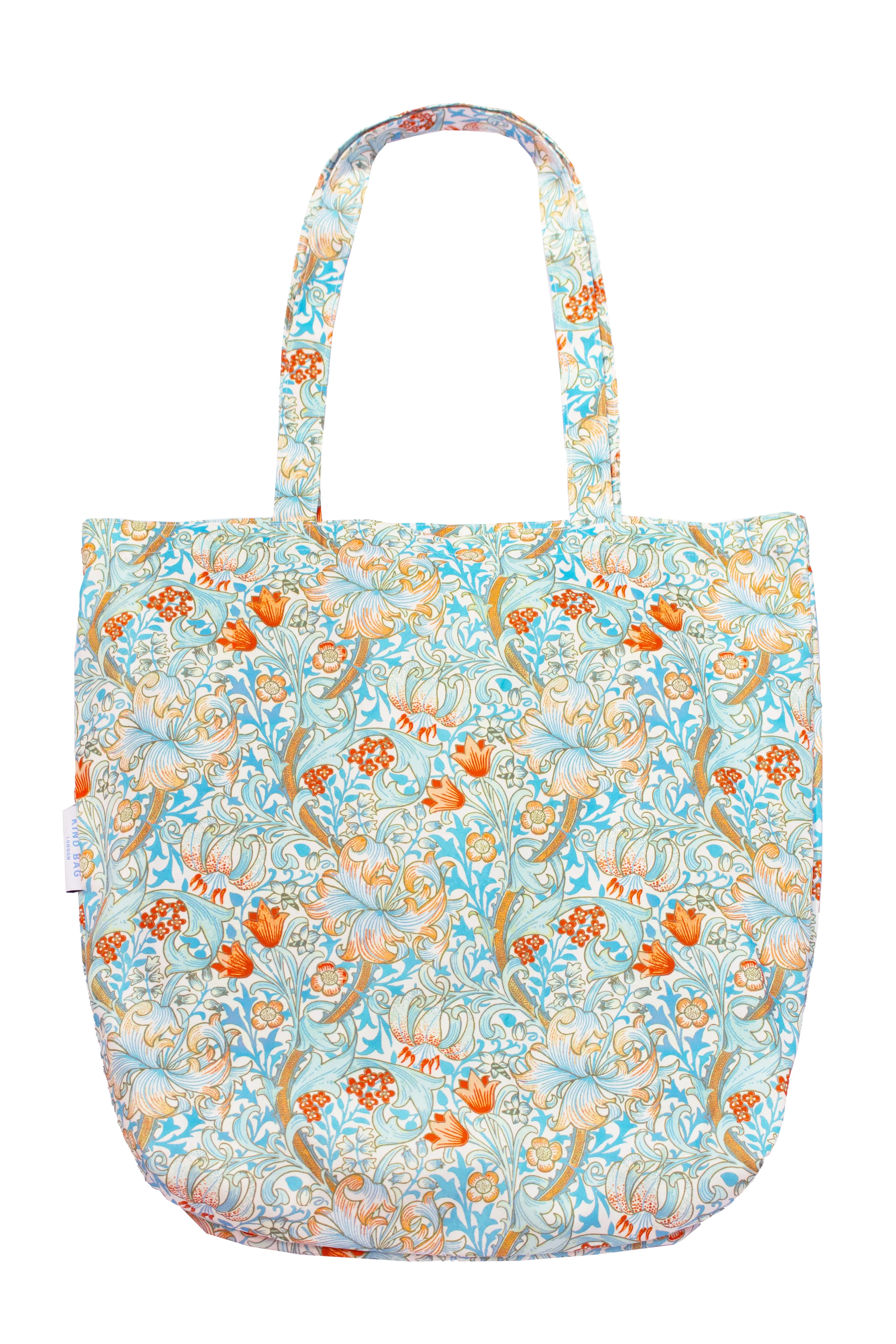 Golden Lily Recycled Tote Bag by William Morris