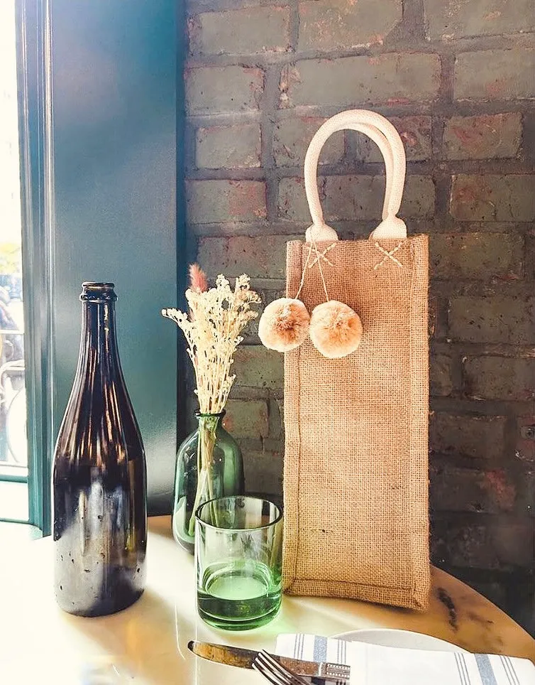 Wine Bag | Jute Canvas