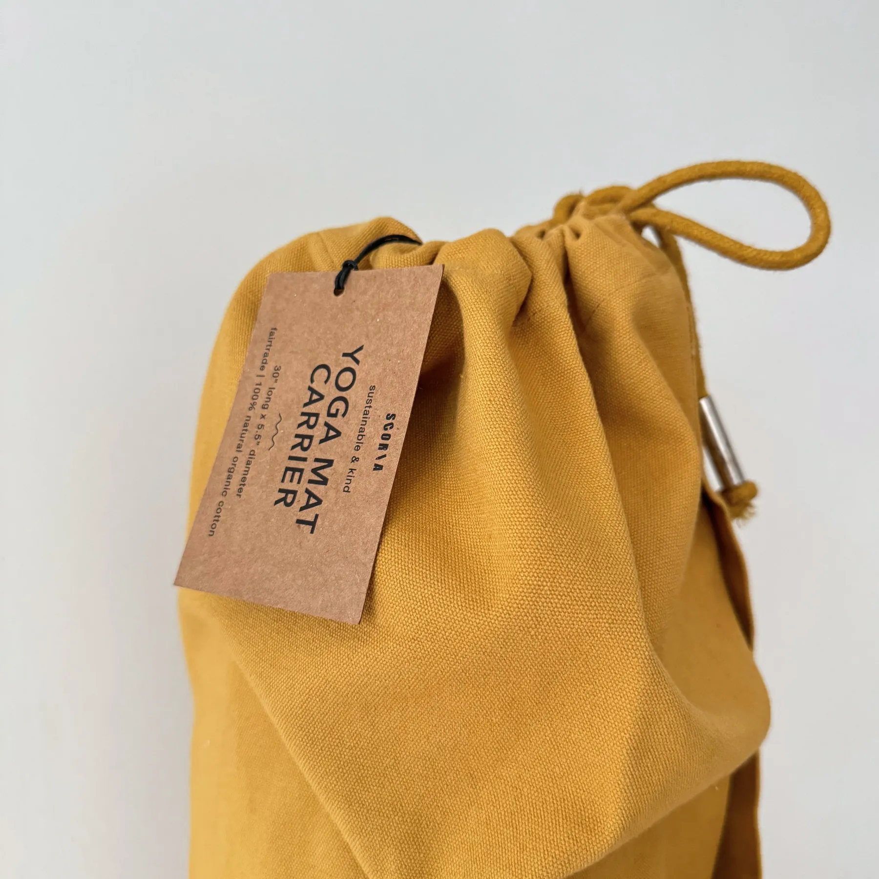 Yoga Mat Bag | GOTS Organic Cotton | Amber Gold